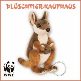 WWF Plüschtier Känguru mit Baby 00053